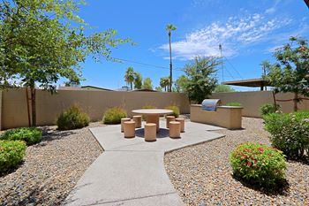 Gated back patio*